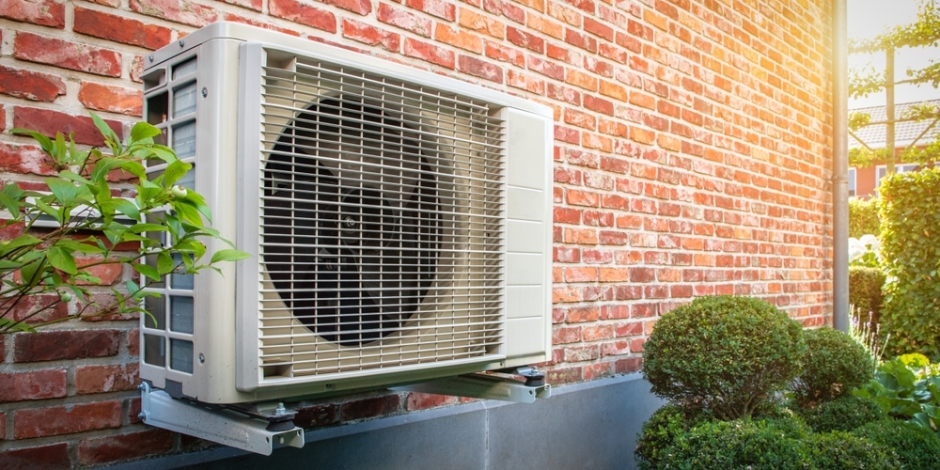 Heat Pump Outside House